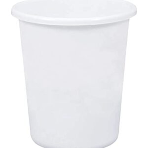 Kuber Industries Plastic Open Dustbin, Garbage Bin For Home, Kitchen, Office, 5Ltr. (White)-47KM01053