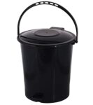Kuber Industries Plastic Pedal Dustbin With Handle,Trashbin, Wastebin For Kitchen, Bathroom, Office Use, Capicity 10…