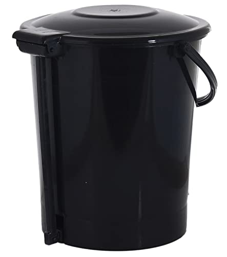 Kuber Industries Plastic Pedal Dustbin With Handle,Trashbin, Wastebin For Kitchen, Bathroom, Office Use, Capicity 10…