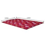 Kuber Industries Printed Cotton Single Size One Inch Fabric Memory Foam Mattress (CTKTC045957, Maroon, 72 x 36 Inch)