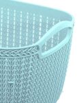 Kuber Industries Q-5 Unbreakable Plastic 2 Pieces Multipurpose Medium Size Flexible Storage Baskets/Fruit Vegetable…