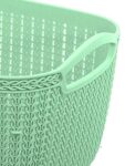 Kuber Industries Q-5 Unbreakable Plastic 2 Pieces Multipurpose Medium Size Flexible Storage Baskets/Fruit Vegetable…