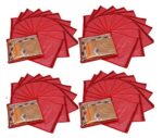 Kuber Industries 48 Piece Non Woven Saree Cover Set, Red (K012_2)