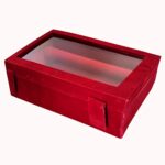 Kuber Industries Wooden 2 Rod Bangle Box KI0010003, (Maroon)