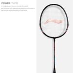 Li-Ning XP 505 PRO Strung Badminton Racket with Free Head Cover ,Black/Gold,Aluminum