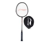 Li-Ning XP 505 PRO Strung Badminton Racket with Free Head Cover ,Black/Gold,Aluminum
