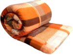 MORADO® Double Bed Woollen Fabric Quilt Cover/Duvet Cover/Rajai Cover/Blanket Cover for Winters (90X100 Inches, Orange)