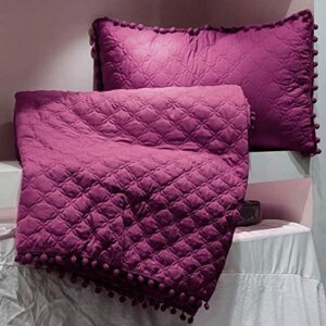 MORADO® Premium Cotton 250 TC King Size Quilted Bed Cover / Bedsheet with 2 Pillow Covers with Beautiful Bubble Lace on…