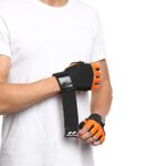 Nivia Leather Weightlifting Gym Gloves for Men, Training Gloves, Workout Gloves, Hand Glove Gym Workout, Leather Gloves…