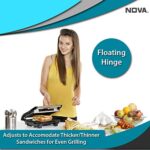 Nova NGS 2449 1000 Watt Panini Sandwich Grill Maker (Black/Grey)