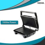 Nova NGS 2449 1000 Watt Panini Sandwich Grill Maker (Black/Grey)