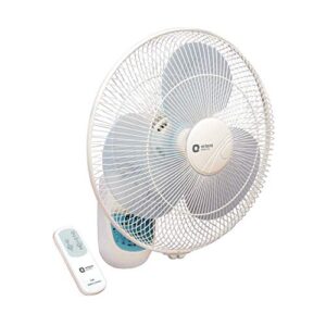 Orient Electric Wall-49 Wall-Mounted Fan with Remote | 400mm Wall Fan for Home (Crystal White)