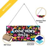 Paper Plane Design Door Hanging Funny Quirky (Good Vibes Only)