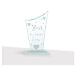 Paper Plane Design Valentines Day Gifts, Valentine Gift for Your Loved one, Crystal Mementos and Trophy for Couples…