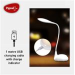 Pigeon Bubble Rechargeable LED Reading Lamps with Flicker-Free USB Charging Touch 3 Stage dimming, 14718 (White, Medium)