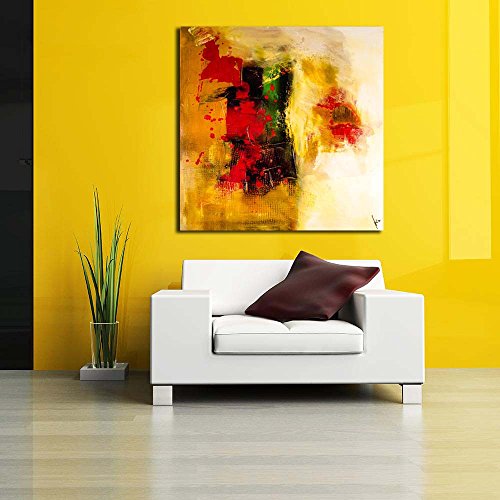 Pitaara Box Modern Abstract Art D6 MDF Frame Canvas Painting, Multicolour, 20 x 20 Inch