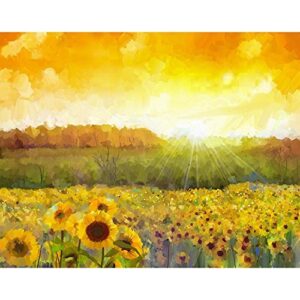 Pitaara-Box-Sunflower-Blossom-Canvas-Painting-MDF-Wood-Mounting-Frame-178inch-x-14inch-452cms-x-356cms-0