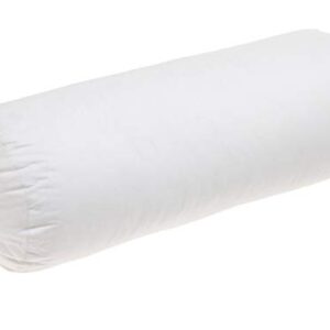 PumPum Polyester Fiber Hill Hard Bed Bolster Pillows for Sleeping (White, 27 x 9 Inches , 5236)