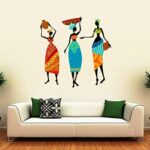 Rangoli Vinyl Modern Wall Sticker 1.96 X 20.86 X 1.96 Inches, Multicolour (Model Number: Latest Modern Sticker-648),