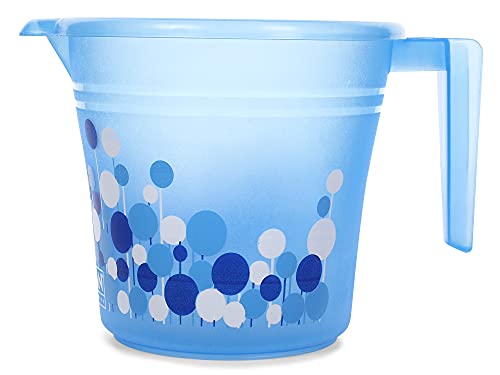 Ratan Plastics 5 Pieces Bathroom Set 1 Frosty Bucket 16L + 1 Frosty Bucket 20L + 1 Frosty Mug 1000ml + 1 Frosty Mug…