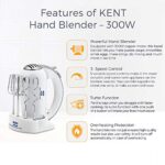 (Renewed) KENT Hand Blender- 300 W, White, Standard (16051-cr)
