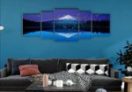 SAF Set of 5 Nature scenery UV Textured Home Decorative Gift Item large Panel Painting 42 Inch X 18 Inch SANFPNL31143