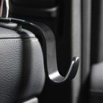 SYGA Car Seat Headrest Hook for Handbag Purse Coat, Universal fit for Vehicle Car, Black - 2 Pcs