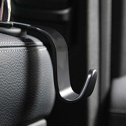 SYGA Car Seat Headrest Hook for Handbag Purse Coat, Universal fit for Vehicle  Car, Black – 2 Pcs – Lucky Bee