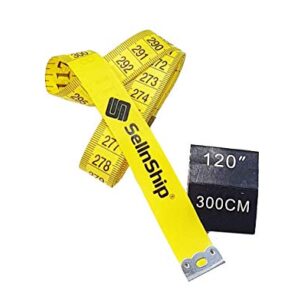 SellnShip Tailor Inch Inchi Tape Measure for Body Measurement Sewing Dressmaking Ruler Durable Soft Flexible Fiberglass…