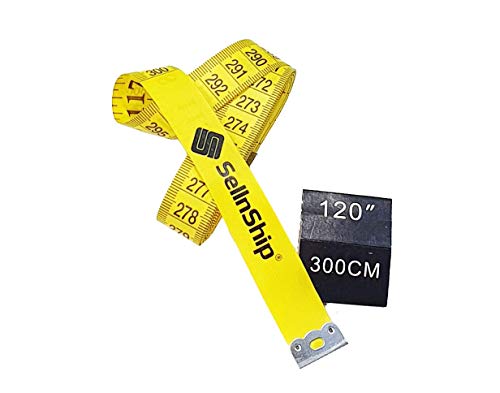 Extra Long 120 Inches, 300cm, Soft Tape Measure, Measuring Tape Sewing,  Seamstress, Yellow Tailor Cloth Flexible Ruler Tape 