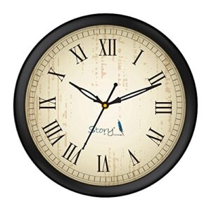Story@Home Round Shape Plastic Modern Stylish Wall Clock with Glass for Home/Kitchen/Living Room/Bedroom/Office - 10…
