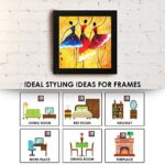 Story@Home Synthetic Wood Framed Beautiful Design 'Dancing Women' Modern Wall Art Painting for Decorating Living Room…