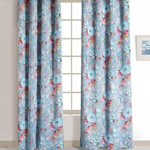 Swayam Multicolour Colour Floral Printed Eyelet Curtain for (Long Door) Pack of 1