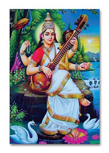 Tamatina Diwali Poster - Goddess Saraswati - HD Quality Poster…