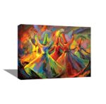 Tamatina Modern Art Canvas Painting|Sufiyana|Contemporary |Size-13X10 Inches.s349