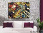 Tamatina Jackson Pollock Art Canvas Paintings | Number 17A | Modern & Abstract Art| Dripped Art Paintings for Home décor…