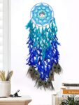 Tibet Tree with Peacock Feathers Large Dream Catcher (Can be Used as Home Decor, Gift, Wall Hangings, Meditation Room…