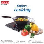 Usha Cook Joy (3616) 1600-Watt Induction Cooktop (Black), Sealed, 1 Burner