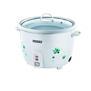 USHA RC10GS1 Steamer 500 Watt Automatic Rice Cooker 1 Litres with Powerful Heating Element, Keep Rice Warm for 5 Hrs…