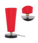 tu casa Metal-Iron Table Lamp with Holder, Red