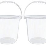 Unbreakable Virgin Plastic Strong Transparent Bathroom Bucket 16 LTR