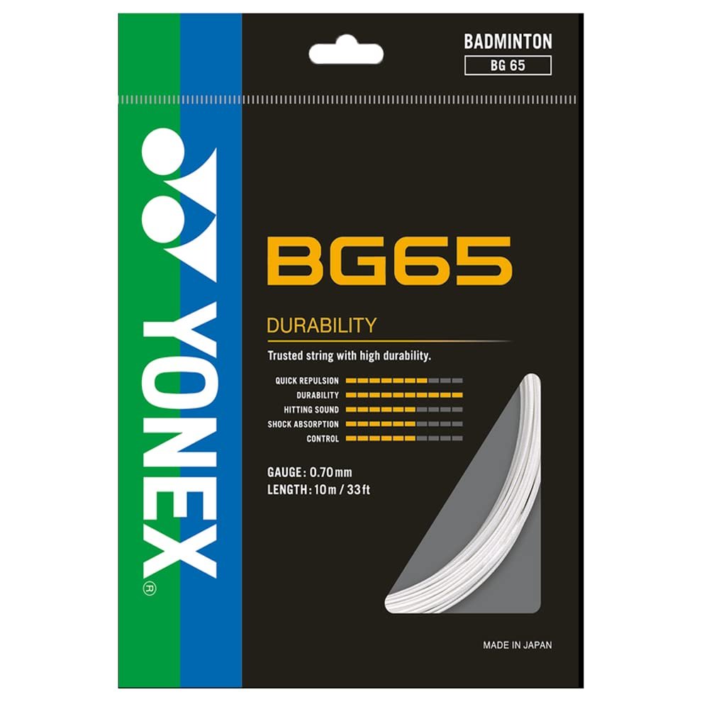 51J1lC60RDL.jpg Yonex BG 65 Nylon Badminton String - Image 1