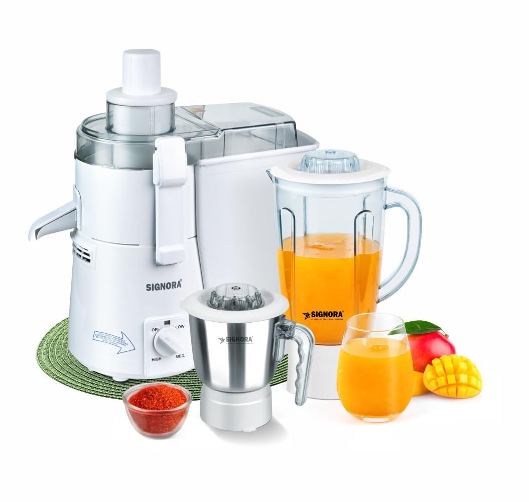 51cFl2m815L.jpg SUPERMATIC PLUS 945W JUICER MIXER GRINDER - Image 1