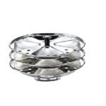 Dynore Stainless Steel Triangle Shape idli stand/Idli maker 4x3 Plates (12 idli)