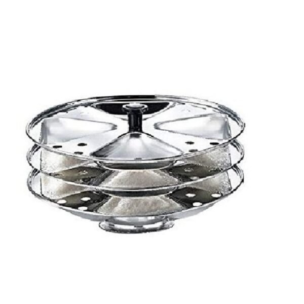 Dynore Stainless Steel Triangle Shape idli stand/Idli maker 4x3 Plates (12 idli)