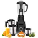 Lifelong 750 Watt Juicer Mixer Grinder, 4 Jars for Grinding, Mixing, and Juice at home, 1.5L Juicer with Fruit Filter (LLMG75,Â Black)