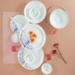 LARAH by Borosil silk series Dinner set 35PCS