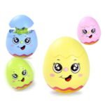 VGRASSP Push&Back Roly Poly Musical Funny Tumbler Egg Toy Wobbling Bell Visual Development Light Toy