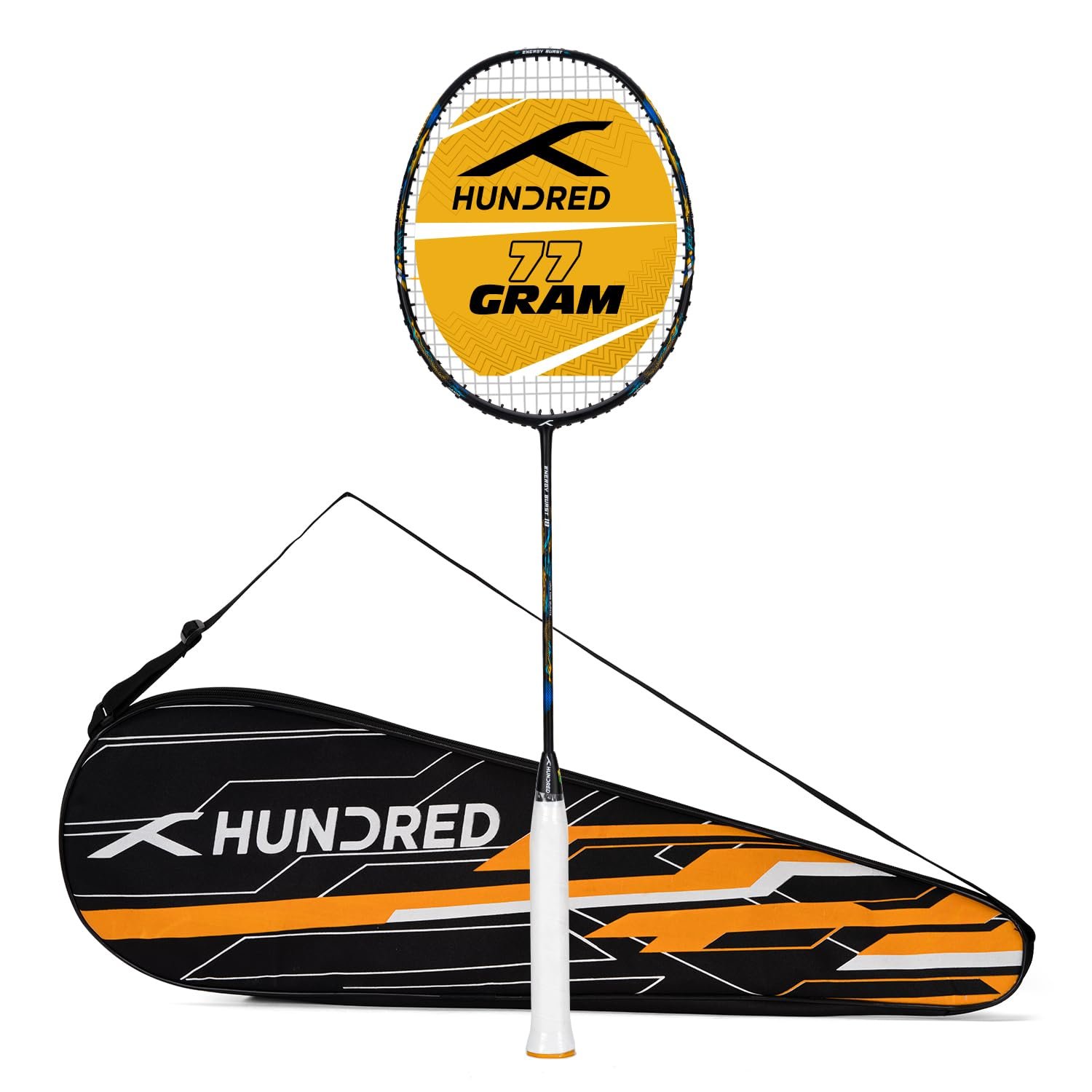 61m-I9lLCbL.jpg Hundred Energy Burst 18 Strung Badminton Racket - Image 1