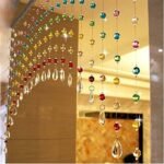 Pindia 20 Arch Strings Acrylic Crystal Bead Curtain Multicolor